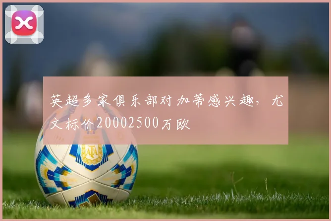 英超多家俱乐部对加蒂感兴趣，尤文标价20002500万欧